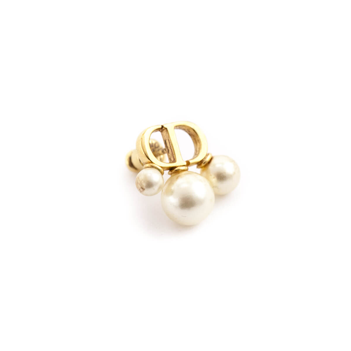 Dior Faux Pearl CD Tribales Earrings - Love that Bag etc - Preowned Authentic Designer Handbags Preloved Fashions
