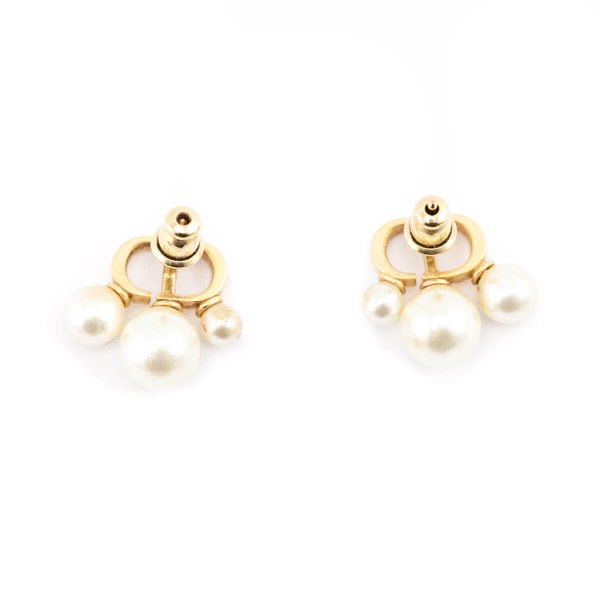 Dior Faux Pearl CD Tribales Earrings - Love that Bag etc - Preowned Authentic Designer Handbags Preloved Fashions