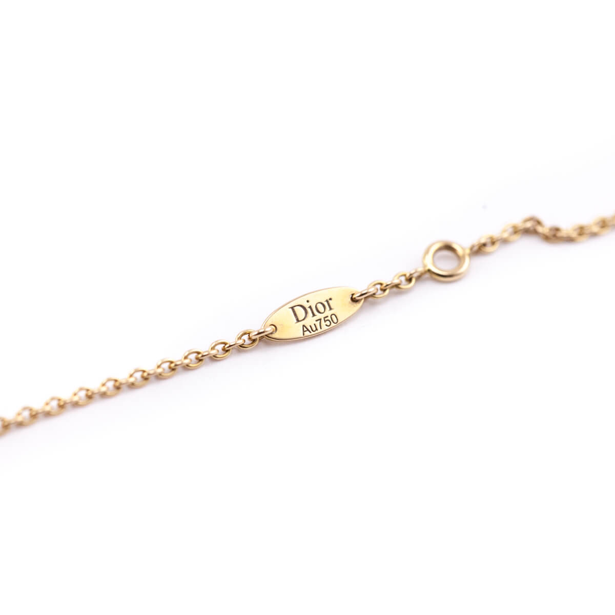 Dior Rose Gold Diamond Onyx Rose Des Vents Necklace - Love that Bag etc - Preowned Authentic Designer Handbags Preloved Fashions