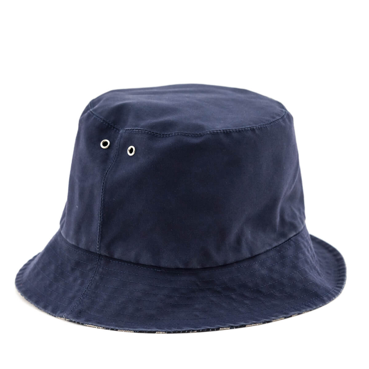 Dior Navy Oblique Reversible Teddy D Small Brim Bucket Hat - Love that Bag etc - Preowned Authentic Designer Handbags Preloved Fashions