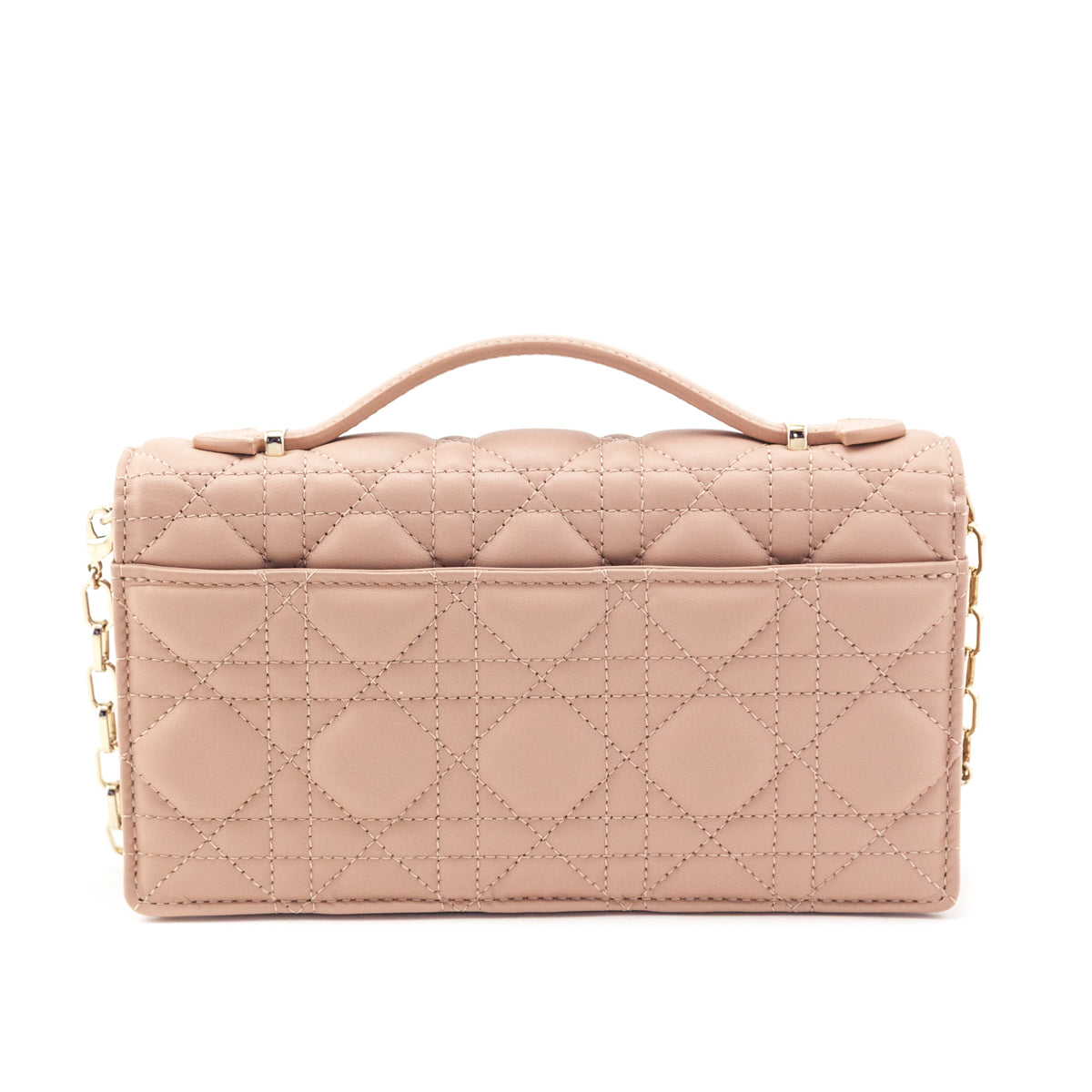 Dior Powder Beige Lambskin Cannage My Dior Mini Bag - Love that Bag etc - Preowned Authentic Designer Handbags Preloved Fashions