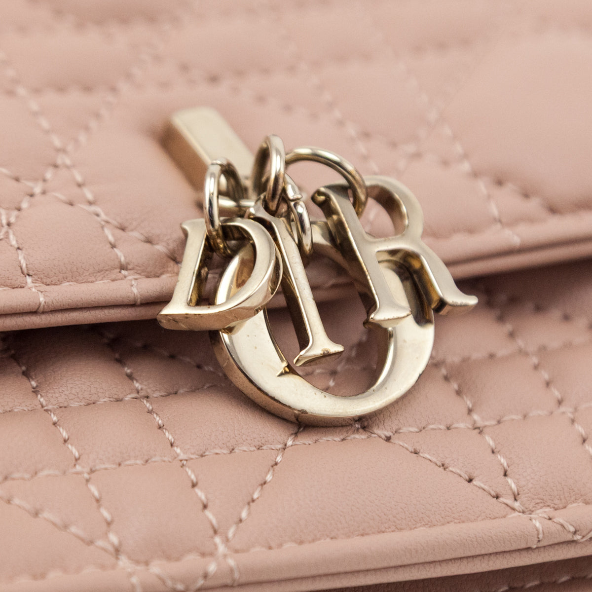 Dior Powder Beige Lambskin Cannage My Dior Mini Bag - Love that Bag etc - Preowned Authentic Designer Handbags Preloved Fashions
