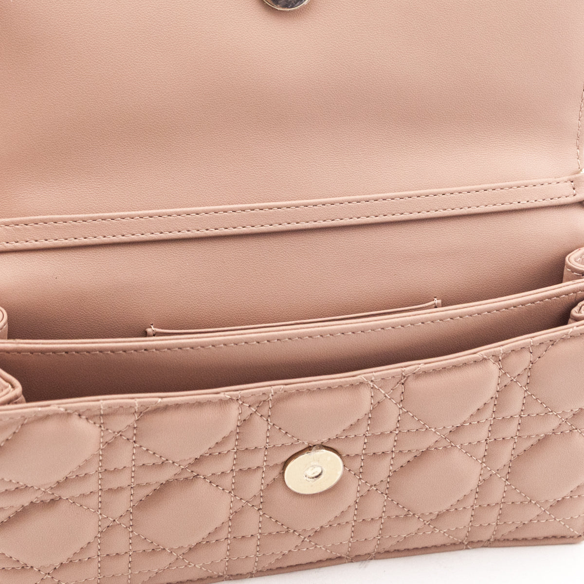 Dior Powder Beige Lambskin Cannage My Dior Mini Bag - Love that Bag etc - Preowned Authentic Designer Handbags Preloved Fashions
