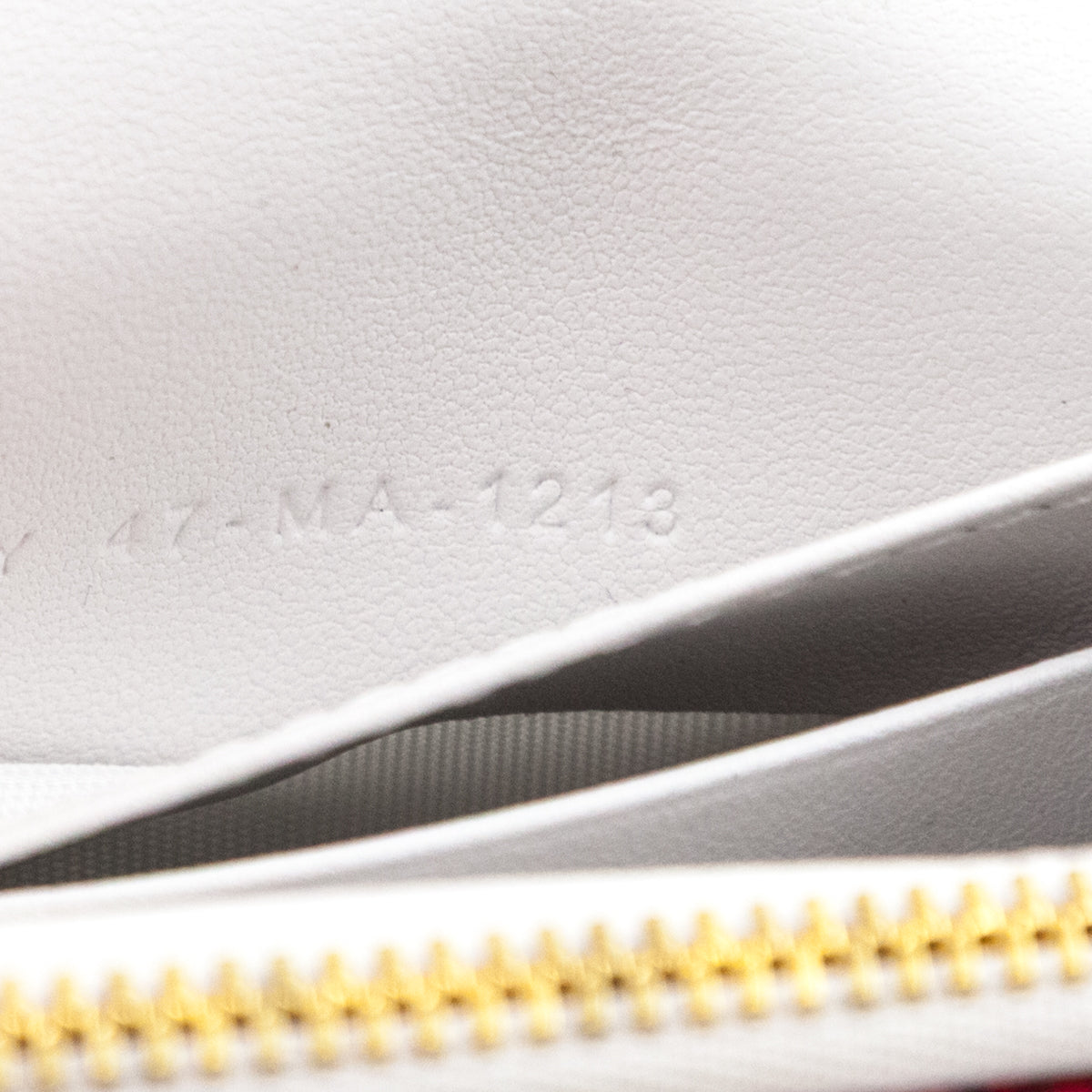 Dior White Red Dior Le Clos des Papillons Caro Glycine Wallet Coin Case - Love that Bag etc - Preowned Authentic Designer Handbags Preloved Fashions