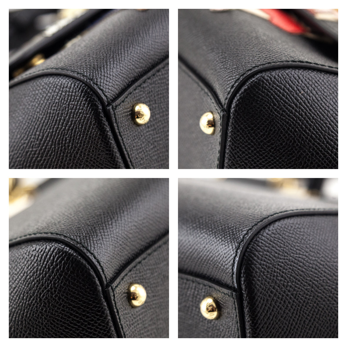 Dolce Gabbana Black Dauphine Medium DG Family Patch Miss Sicily Satchel - Love that Bag etc - Preowned Authentic Designer Handbags Preloved Fashions