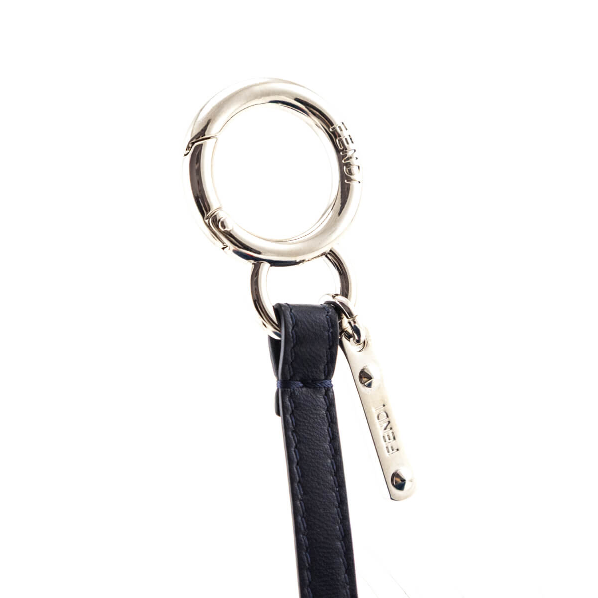 Fendi Blue Red Fox Fur Bag Charm - Love that Bag etc - Preowned Authentic Designer Handbags Preloved Fashions