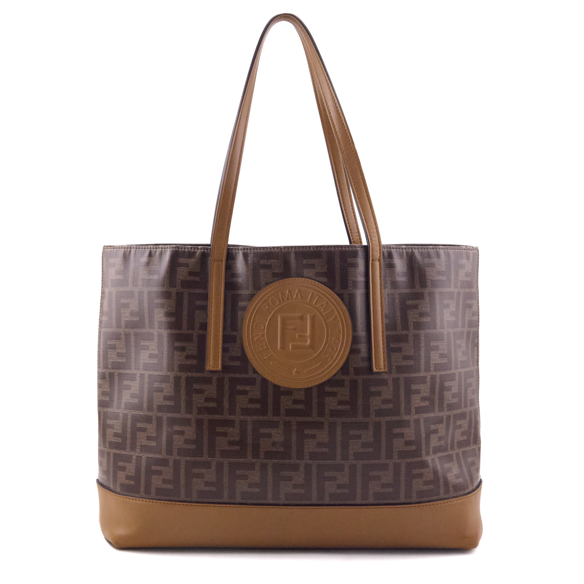 Fendi Camel Zucca Tote - Love that Bag etc - Preowned Authentic Designer Handbags Preloved Fashions