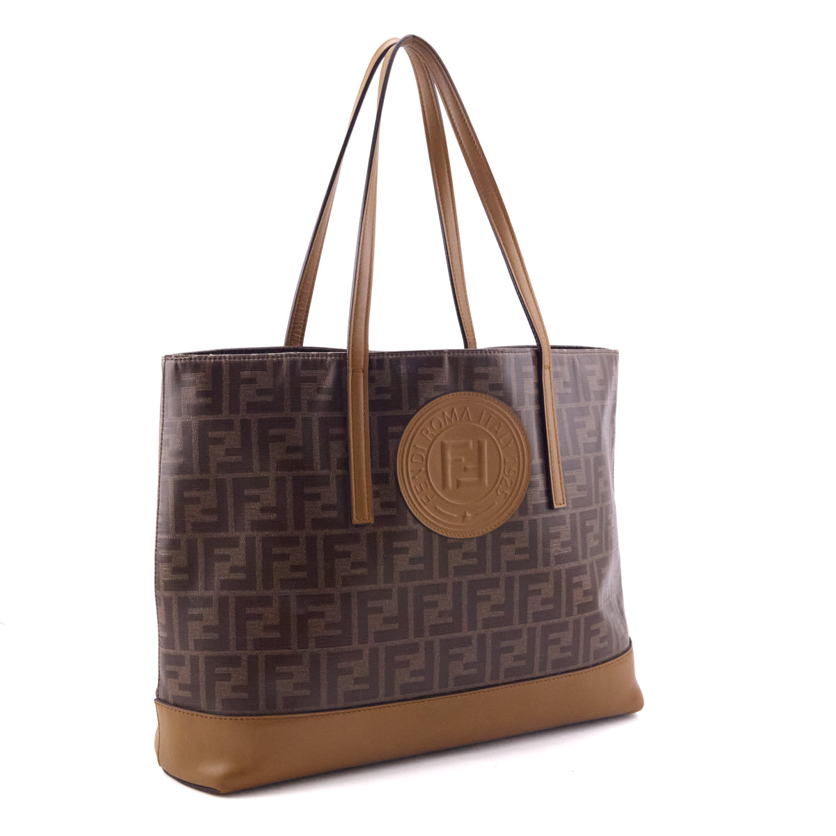 Fendi Camel Zucca Tote - Love that Bag etc - Preowned Authentic Designer Handbags Preloved Fashions