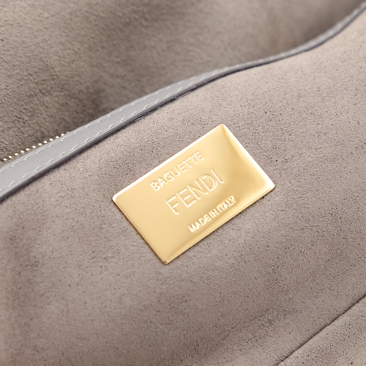 Fendi Gray Red Vitello Grace FF 1974 Flip Baguette - Love that Bag etc - Preowned Authentic Designer Handbags Preloved Fashions
