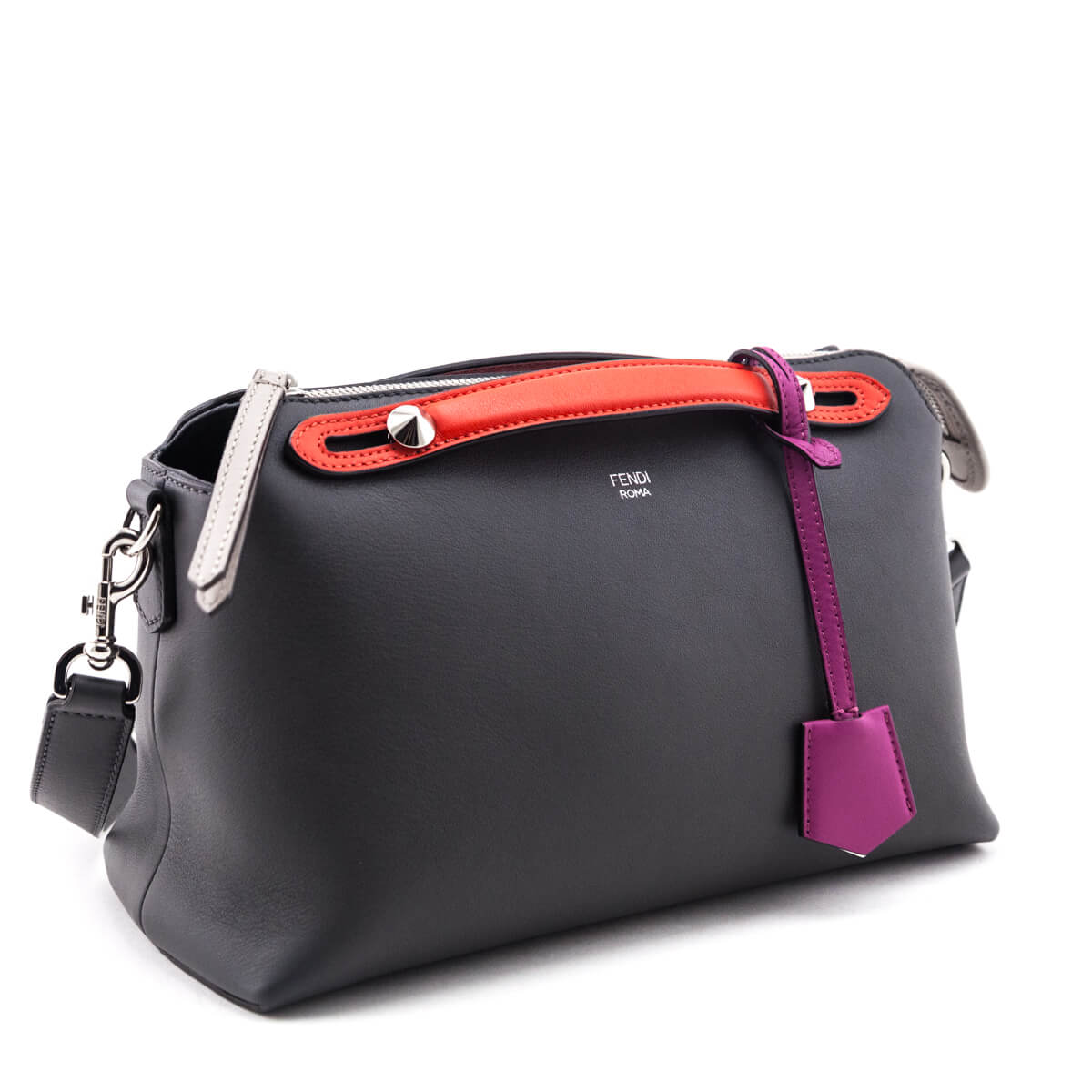 Fendi Multicolor Calfskin Small By The Way Boston Bag - Love that Bag etc - Preowned Authentic Designer Handbags Preloved Fashions
