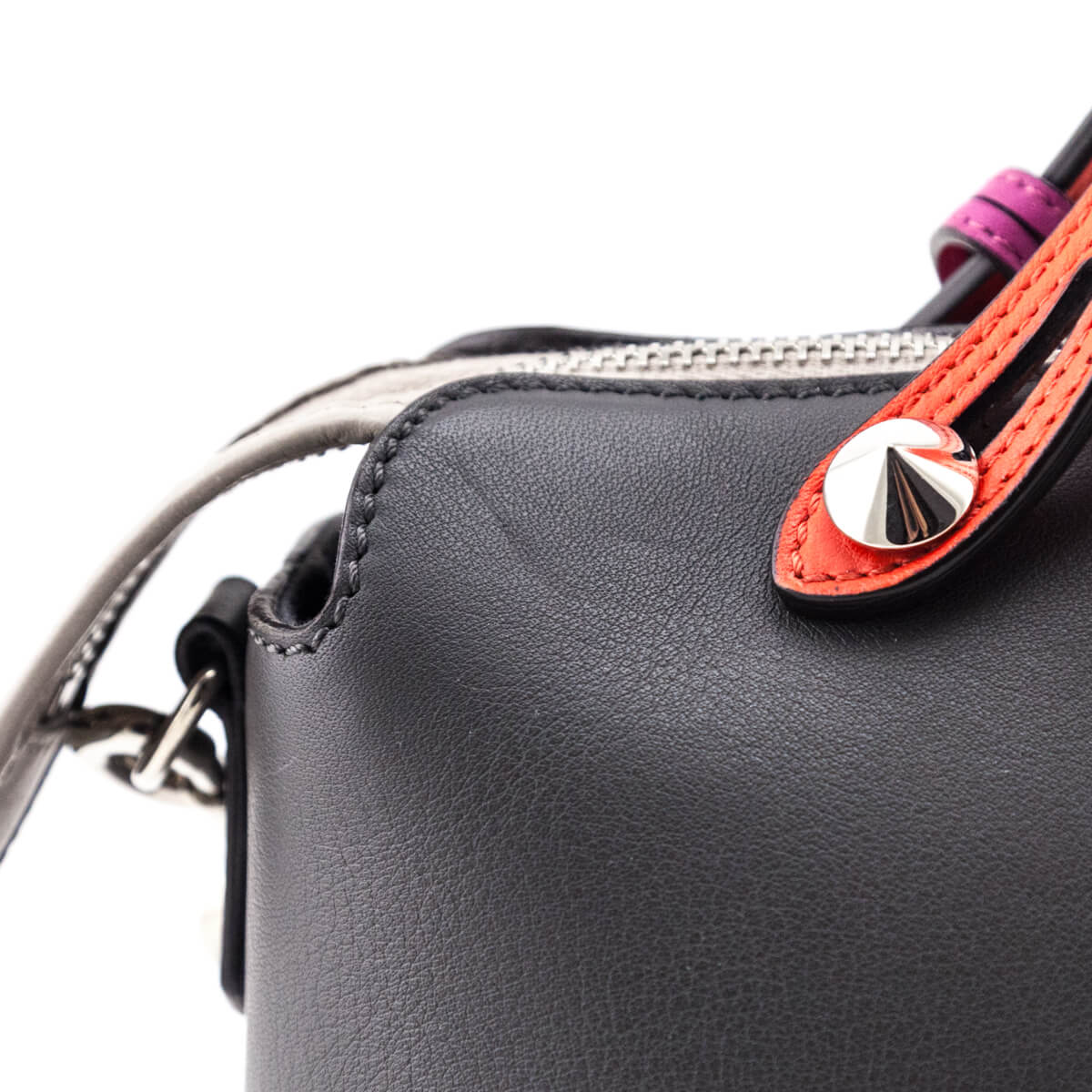 Fendi Multicolor Calfskin Small By The Way Boston Bag - Love that Bag etc - Preowned Authentic Designer Handbags Preloved Fashions