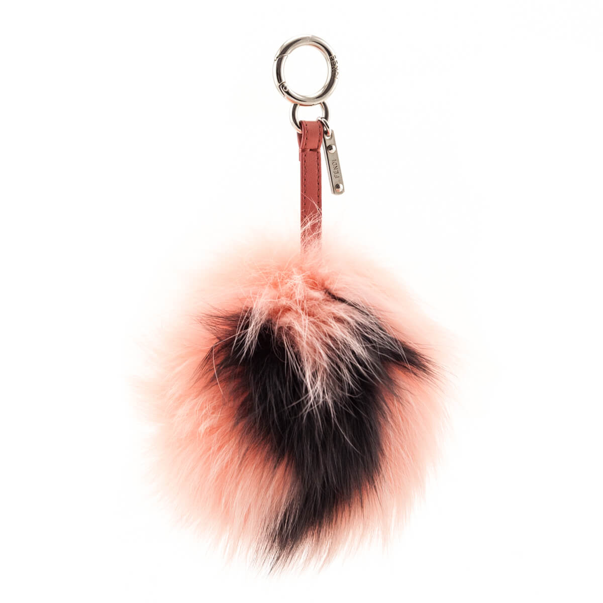 Fendi Pink Black Fox Fur Y ABCharm Bag Charm - Love that Bag etc - Preowned Authentic Designer Handbags Preloved Fashions