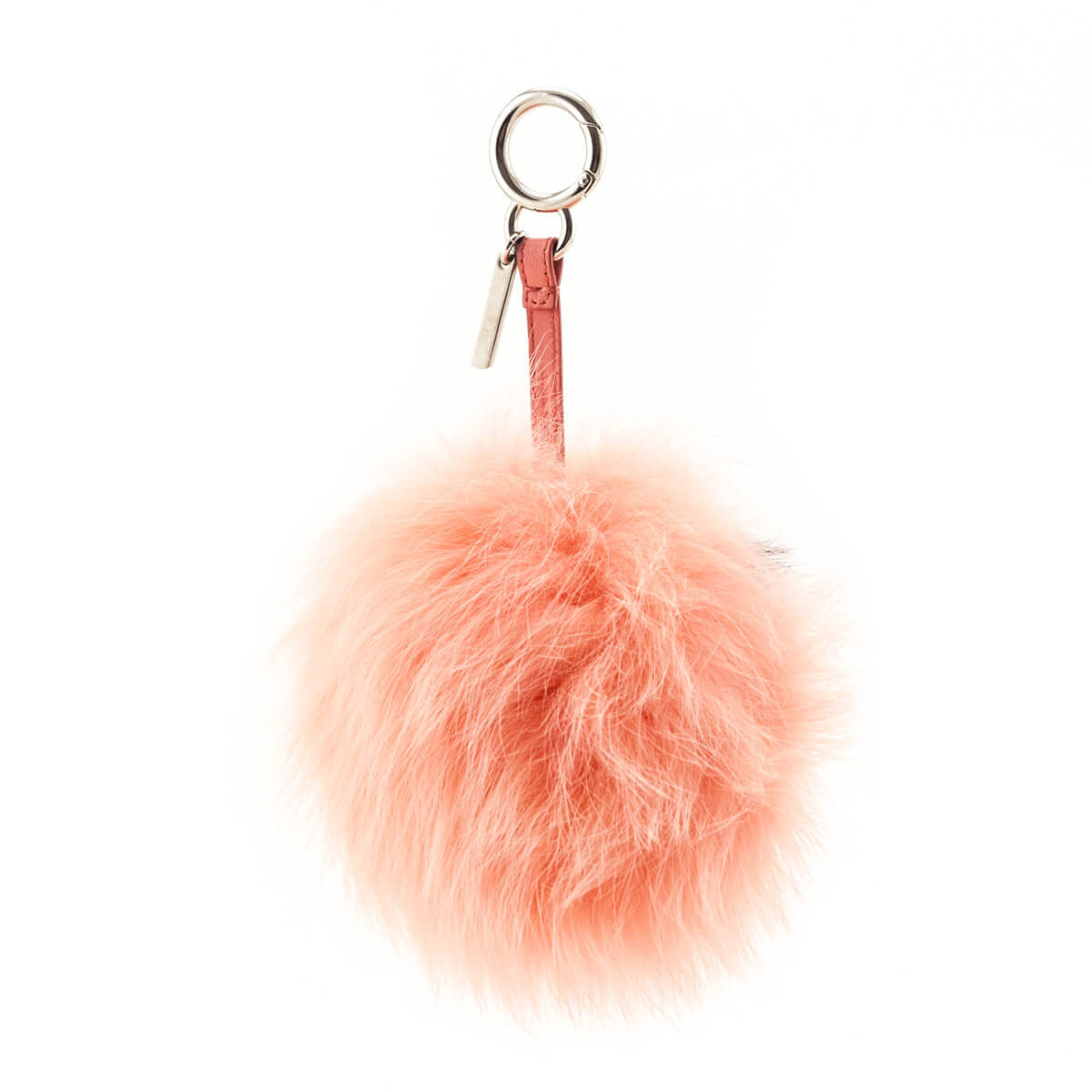 Fendi Pink Black Fox Fur Y ABCharm Bag Charm - Love that Bag etc - Preowned Authentic Designer Handbags Preloved Fashions