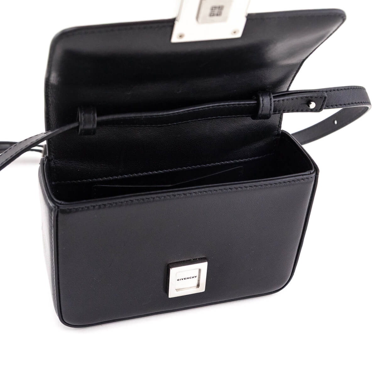 Givenchy Black Lambskin Quilted Small 4G Crossbody - Love that Bag etc - Preowned Authentic Designer Handbags Preloved Fashions