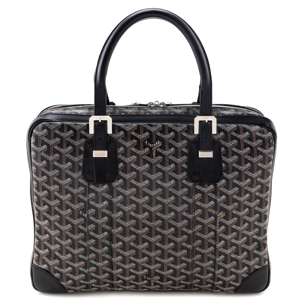 Goyard Black Goyardine Ambassade Briefcase PM - Love that Bag etc - Preowned Authentic Designer Handbags Preloved Fashions