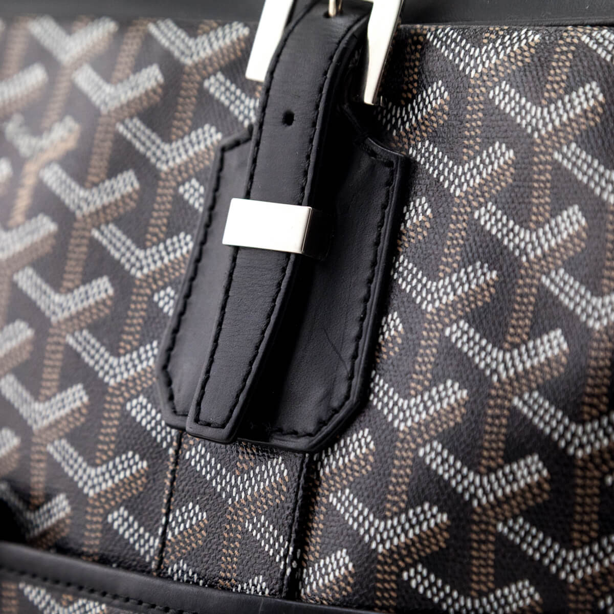 Goyard Black Goyardine Ambassade Briefcase PM - Love that Bag etc - Preowned Authentic Designer Handbags Preloved Fashions