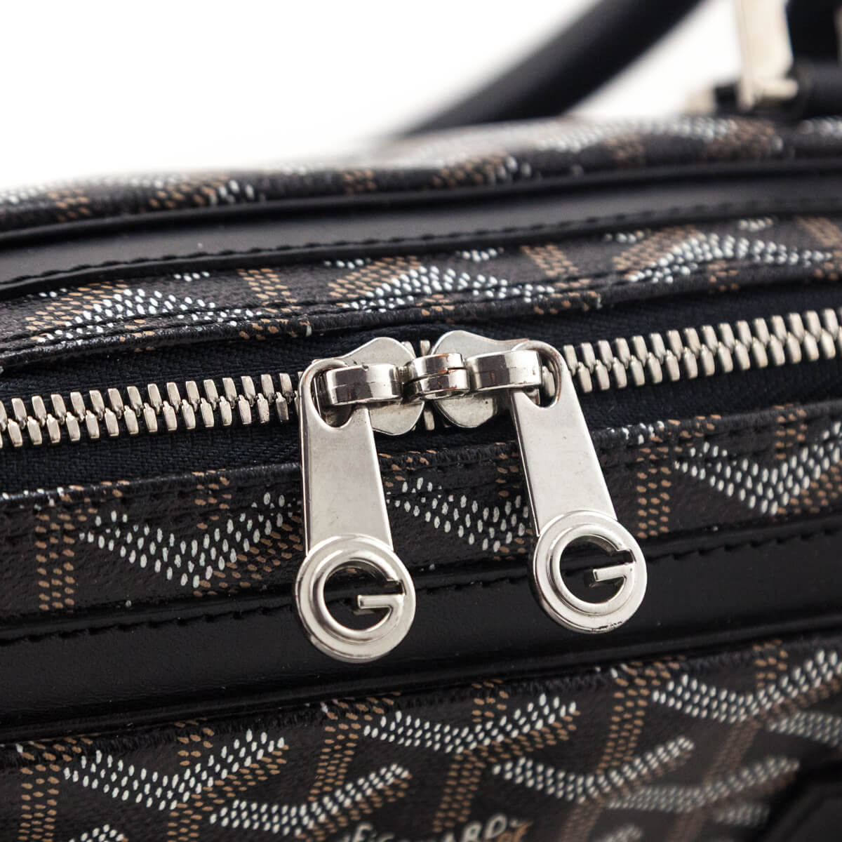Goyard Black Goyardine Ambassade Briefcase PM - Love that Bag etc - Preowned Authentic Designer Handbags Preloved Fashions