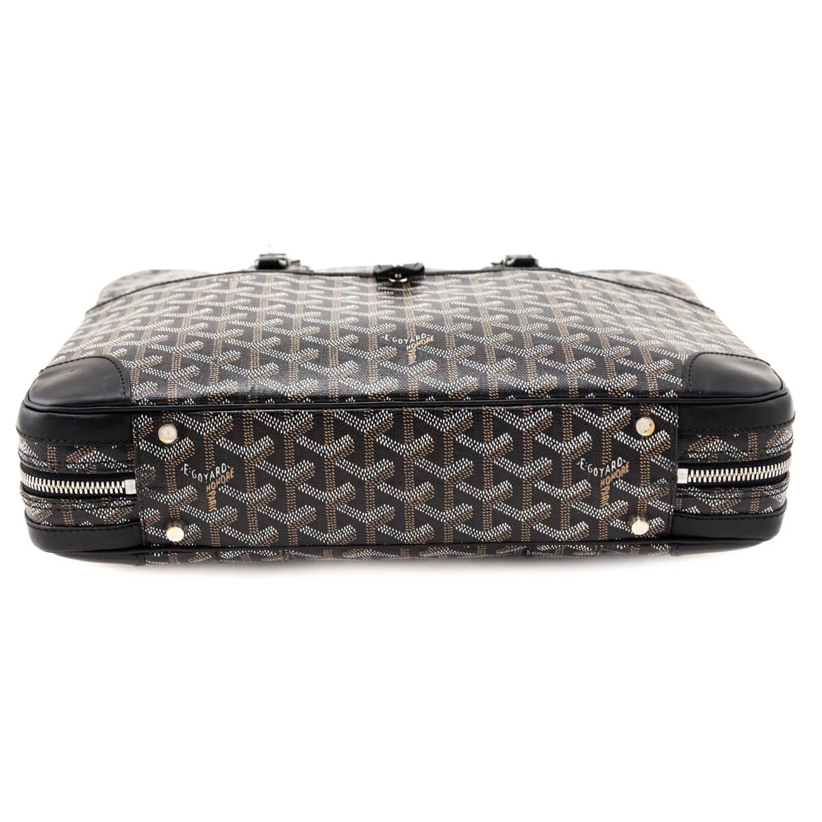 Goyard Black Goyardine Ambassade Briefcase PM - Love that Bag etc - Preowned Authentic Designer Handbags Preloved Fashions