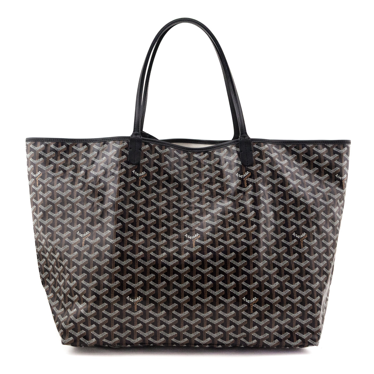 Goyard Black Goyardine Saint Louis GM - Love that Bag etc - Preowned Authentic Designer Handbags Preloved Fashions