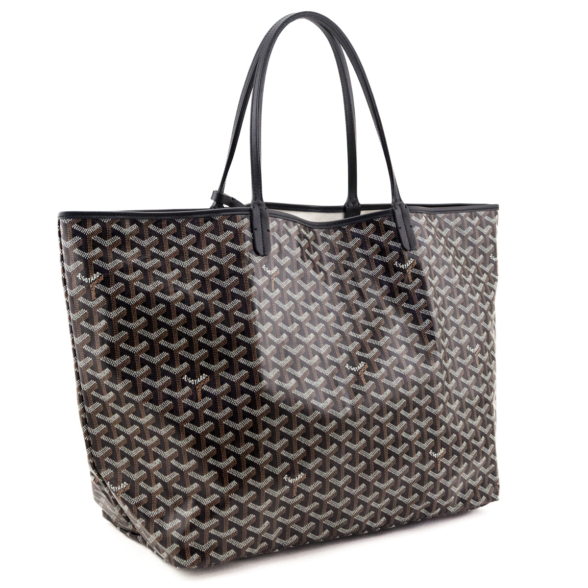 Goyard Black Goyardine Saint Louis GM - Love that Bag etc - Preowned Authentic Designer Handbags Preloved Fashions