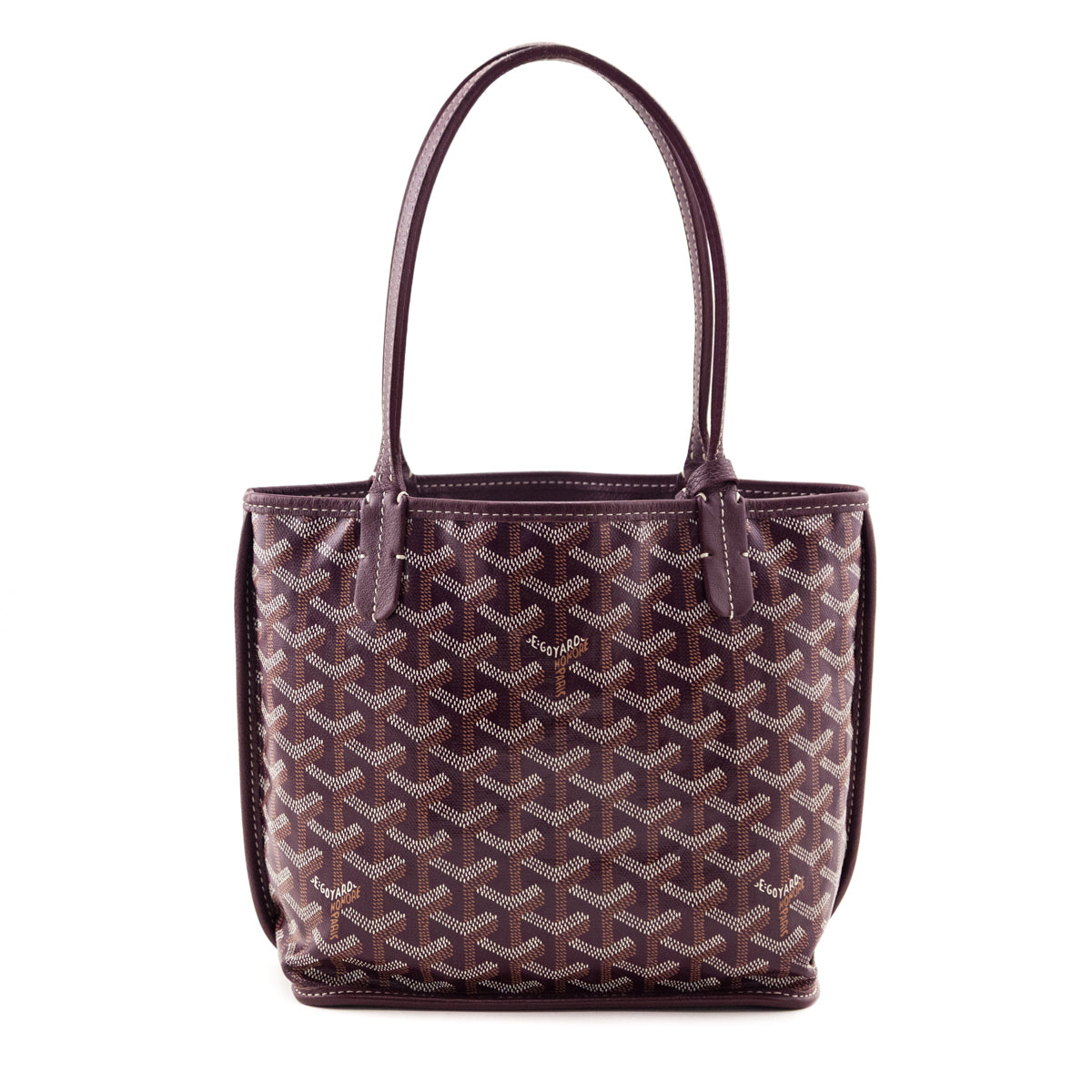 Goyard Burgundy Goyardine Reversible Mini Anjou - Love that Bag etc - Preowned Authentic Designer Handbags Preloved Fashions