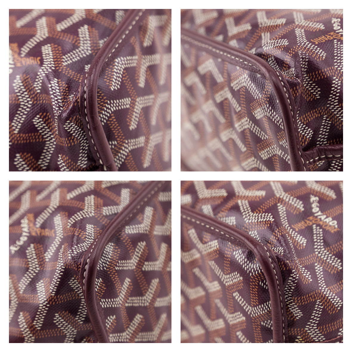 Goyard Burgundy Goyardine Reversible Mini Anjou - Love that Bag etc - Preowned Authentic Designer Handbags Preloved Fashions