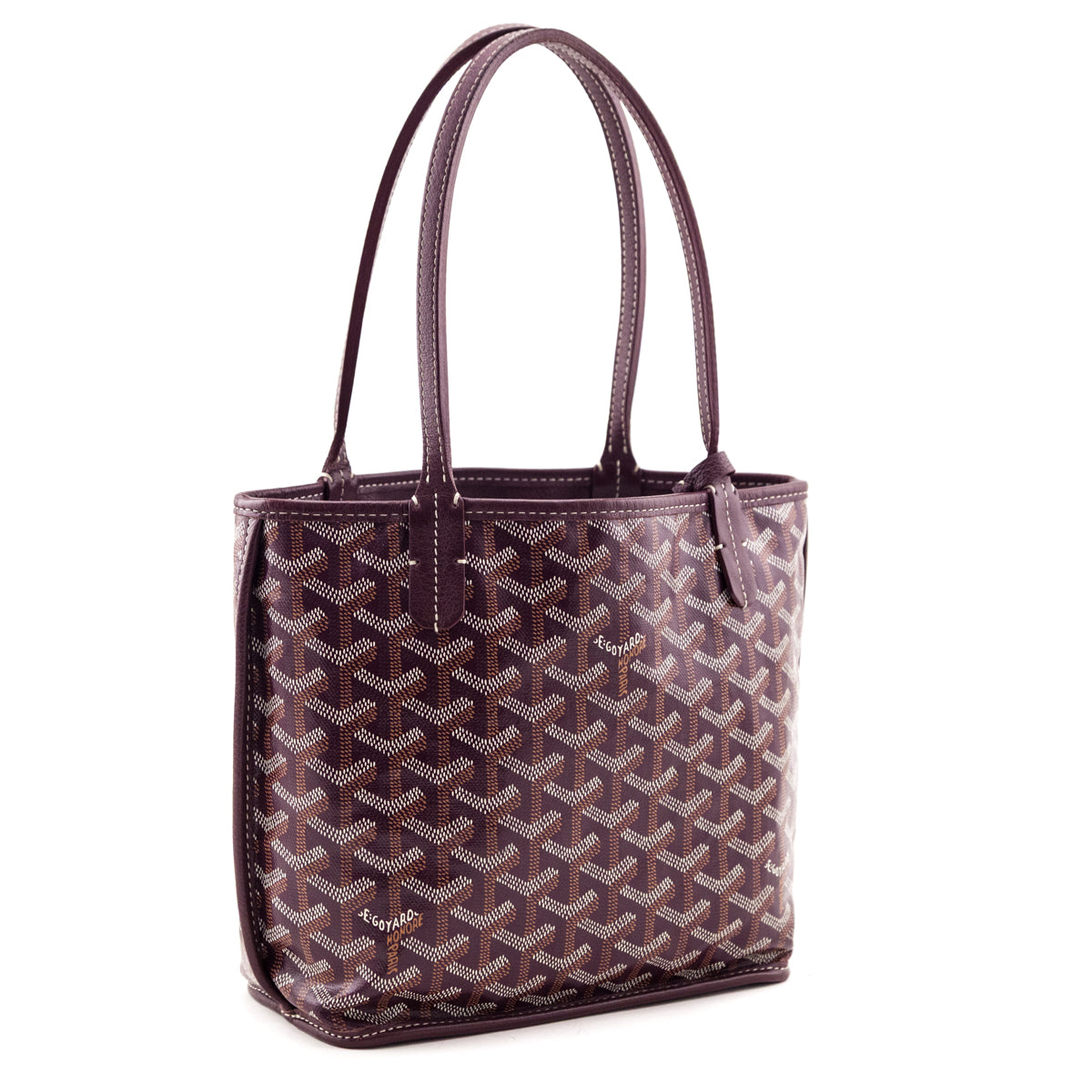 Goyard Burgundy Goyardine Reversible Mini Anjou - Love that Bag etc - Preowned Authentic Designer Handbags Preloved Fashions