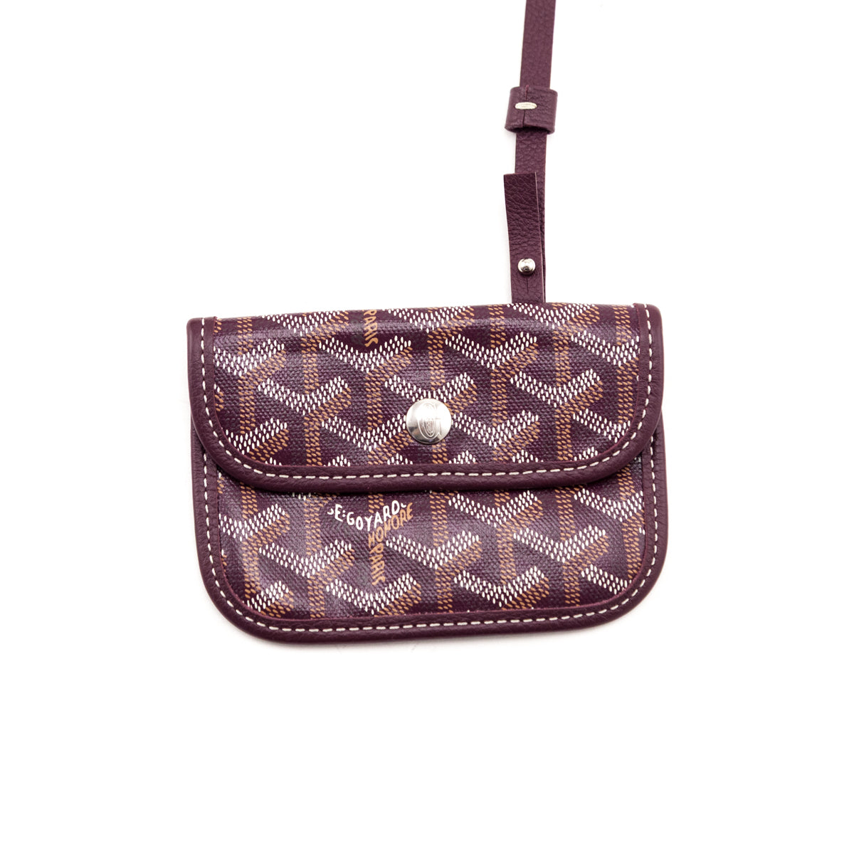Goyard Burgundy Goyardine Reversible Mini Anjou - Love that Bag etc - Preowned Authentic Designer Handbags Preloved Fashions