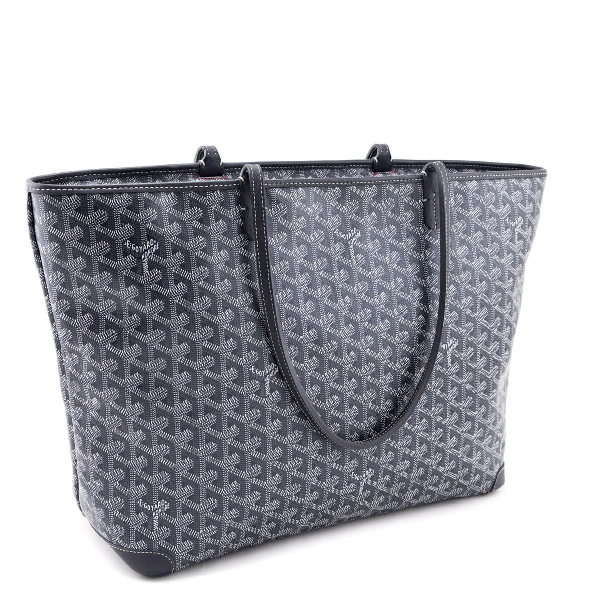 Goyard Gray Goyardine Artois MM Tote - Love that Bag etc - Preowned Authentic Designer Handbags Preloved Fashions