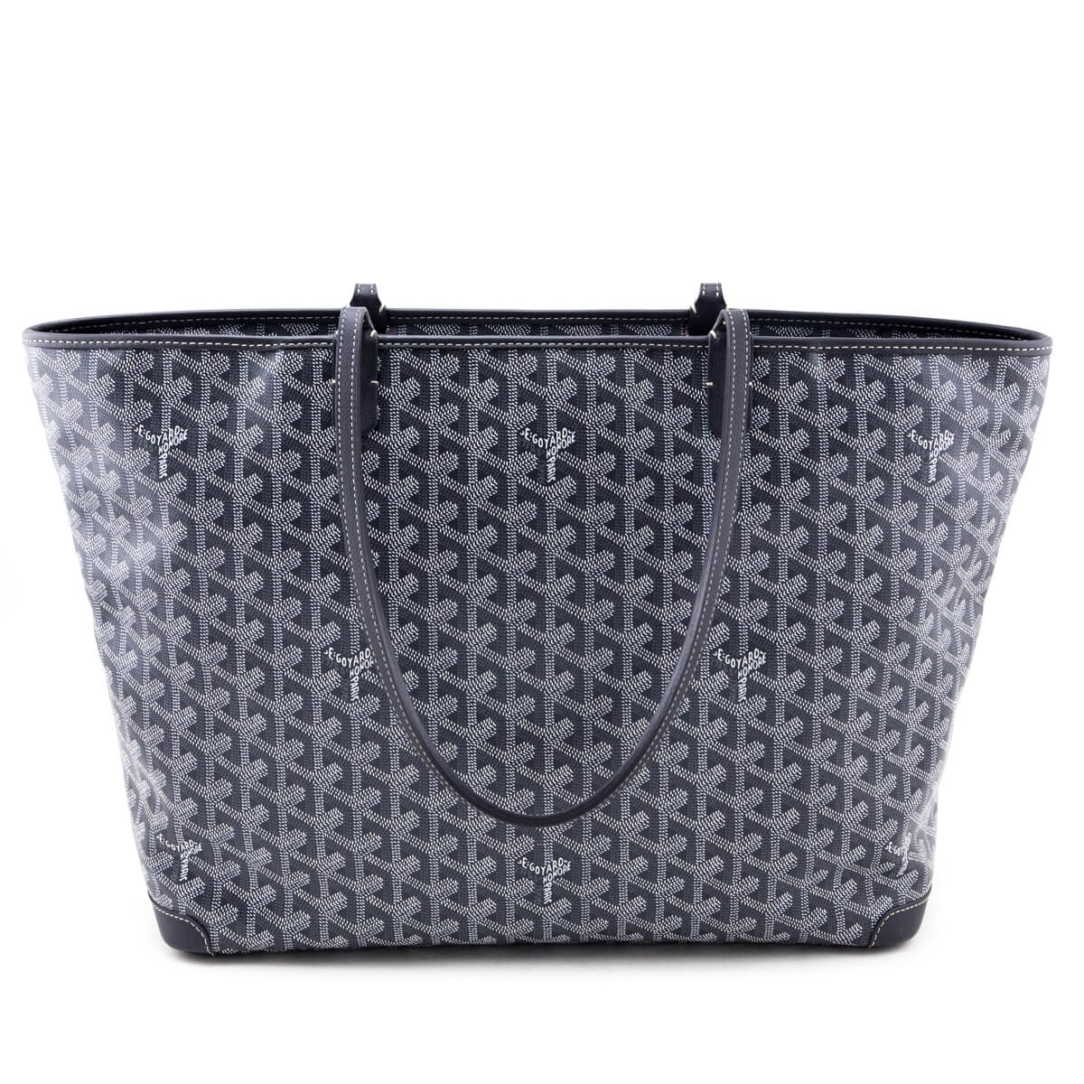 Goyard Gray Goyardine Artois MM Tote - Love that Bag etc - Preowned Authentic Designer Handbags Preloved Fashions