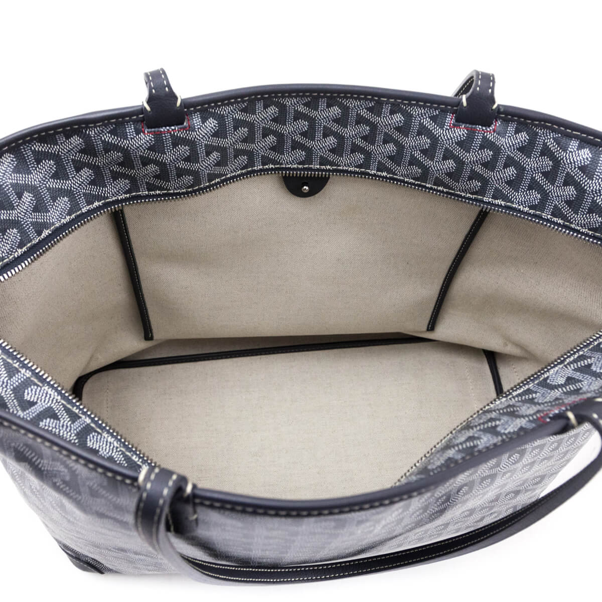 Goyard Gray Goyardine Artois MM Tote - Love that Bag etc - Preowned Authentic Designer Handbags Preloved Fashions