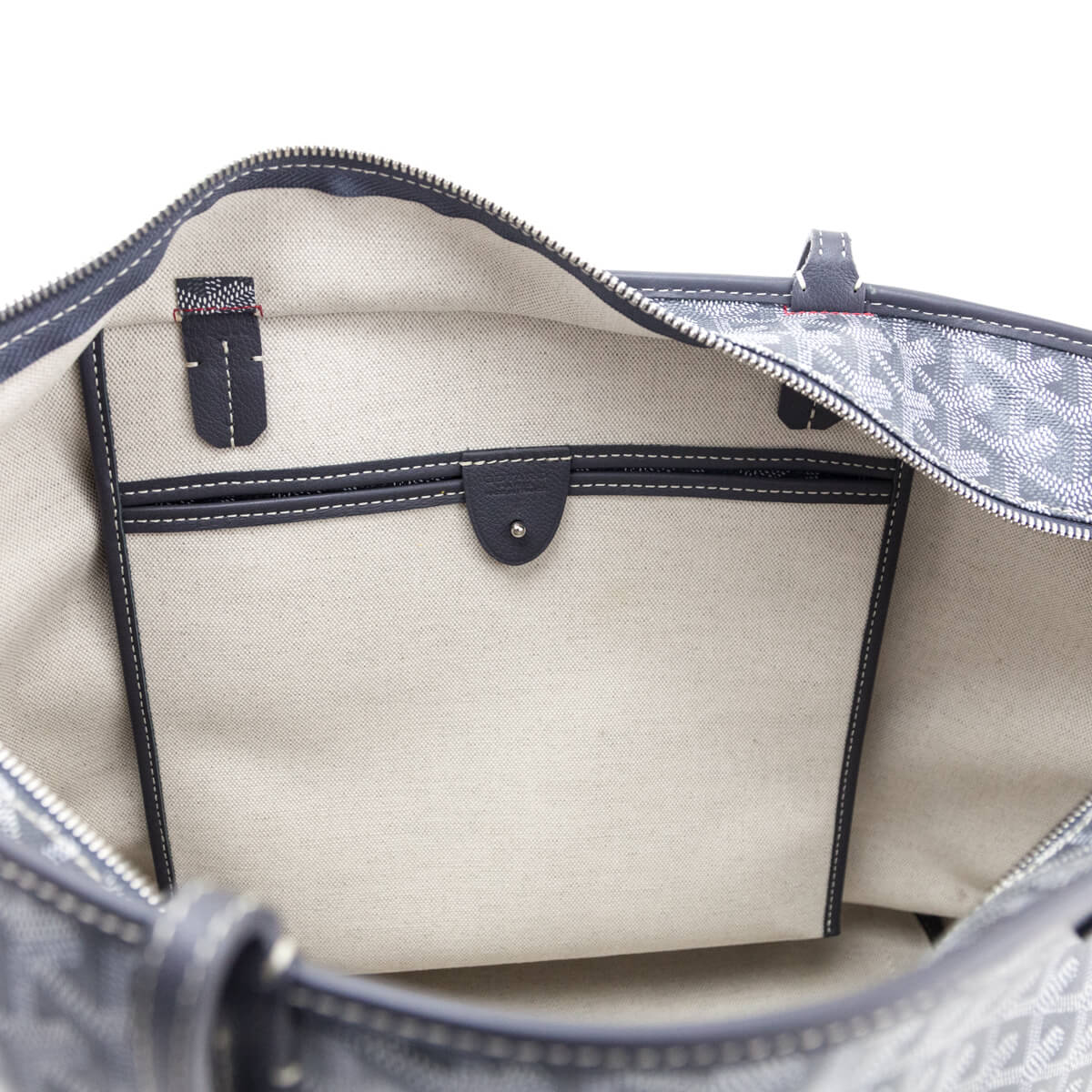 Goyard Gray Goyardine Artois MM Tote - Love that Bag etc - Preowned Authentic Designer Handbags Preloved Fashions