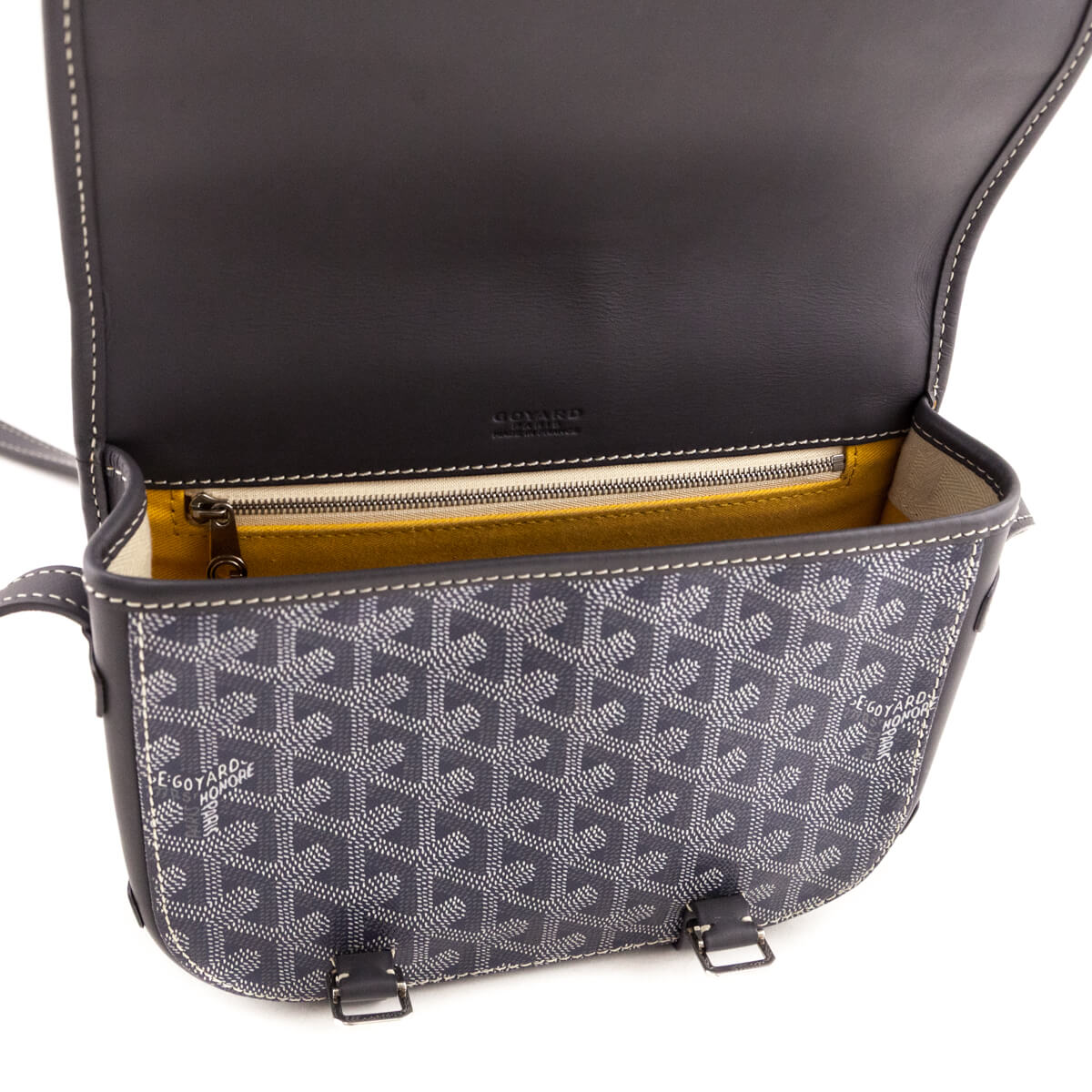 Goyard Grey Goyardine Belvedere PM Messenger Bag - Love that Bag etc - Preowned Authentic Designer Handbags Preloved Fashions