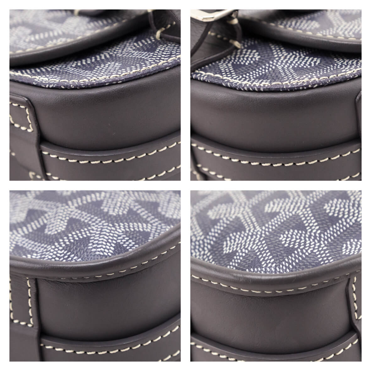 Goyard Grey Goyardine Belvedere PM Messenger Bag - Love that Bag etc - Preowned Authentic Designer Handbags Preloved Fashions