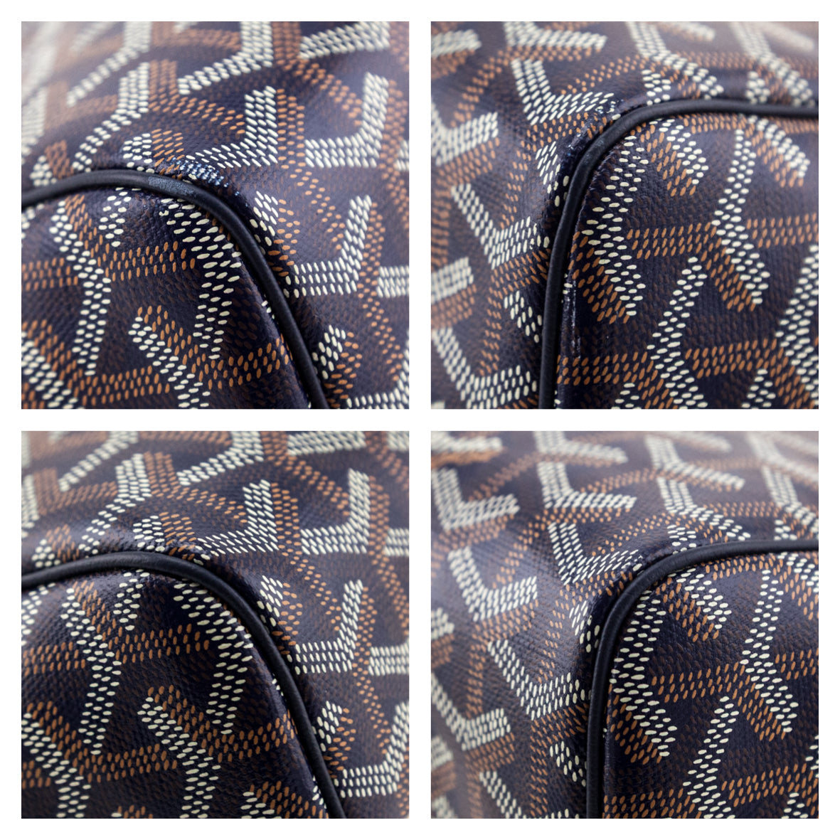 Goyard Navy Goyardine Rouette PM - Love that Bag etc - Preowned Authentic Designer Handbags Preloved Fashions