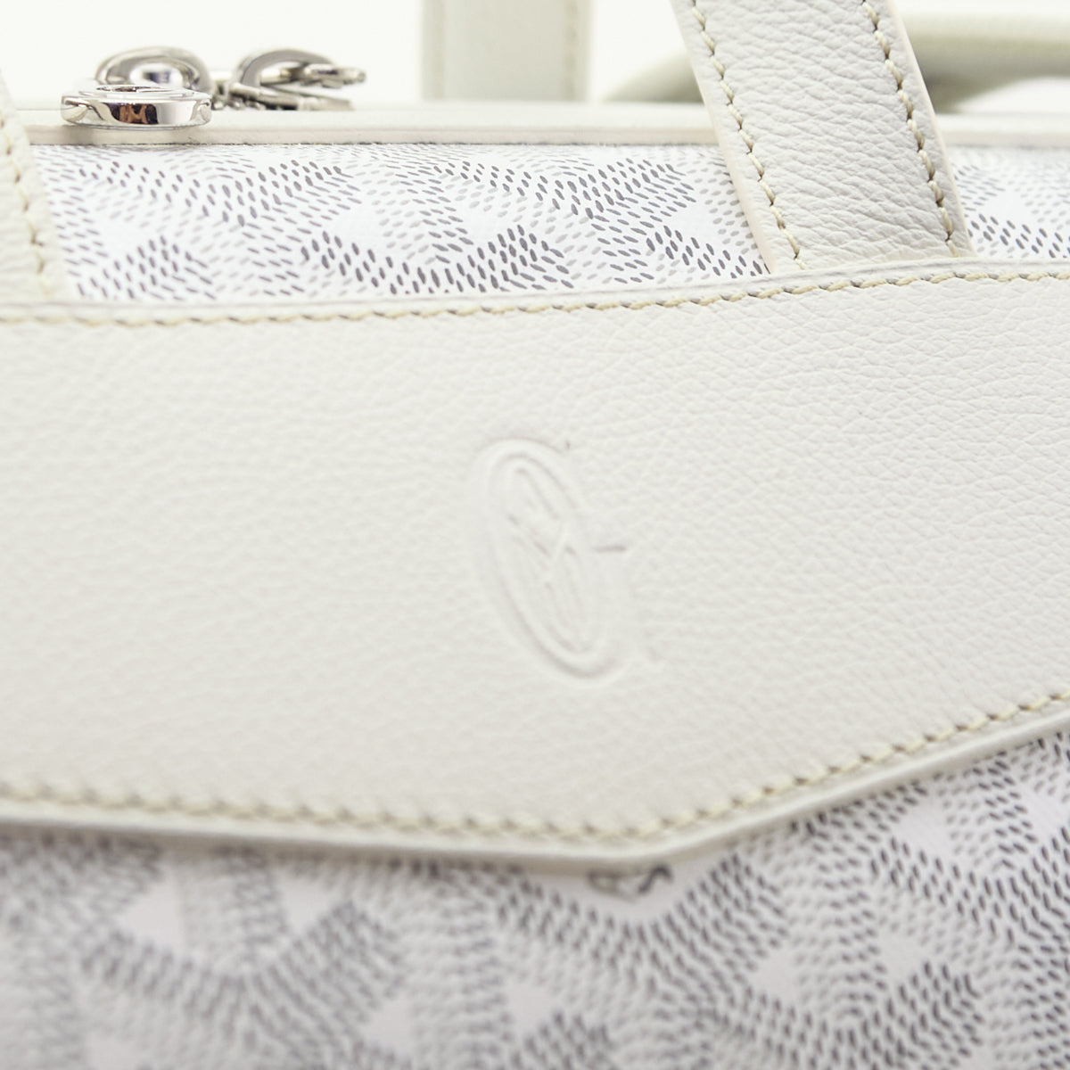Goyard White Goyardine Calfskin Cisalpin Backpack - Love that Bag etc - Preowned Authentic Designer Handbags Preloved Fashions