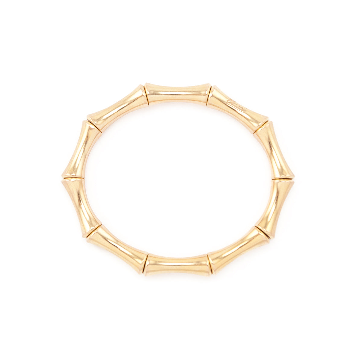 Gucci 18K Gold Stretch Bamboo Bangle - Love that Bag etc - Preowned Authentic Designer Handbags Preloved Fashions