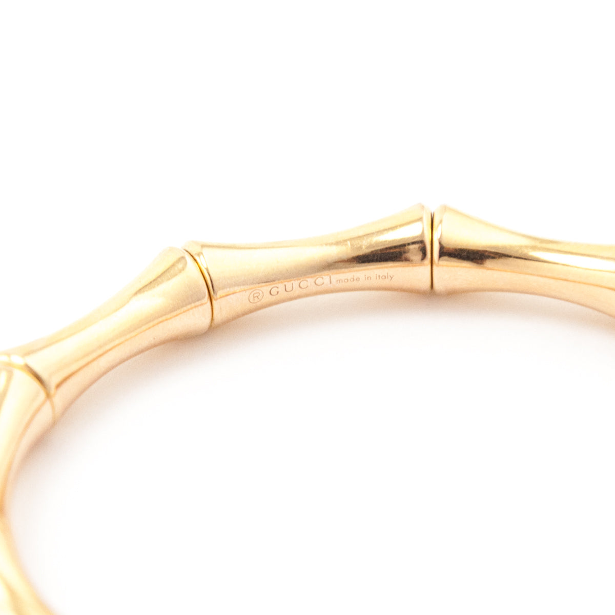Gucci 18K Gold Stretch Bamboo Bangle - Love that Bag etc - Preowned Authentic Designer Handbags Preloved Fashions