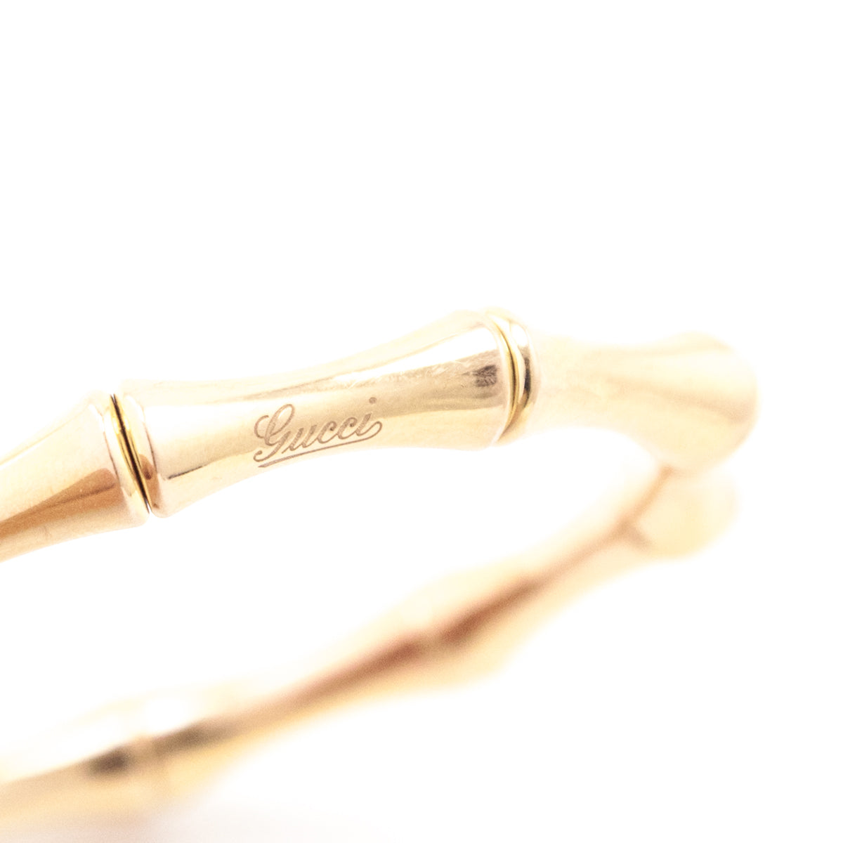 Gucci 18K Gold Stretch Bamboo Bangle - Love that Bag etc - Preowned Authentic Designer Handbags Preloved Fashions