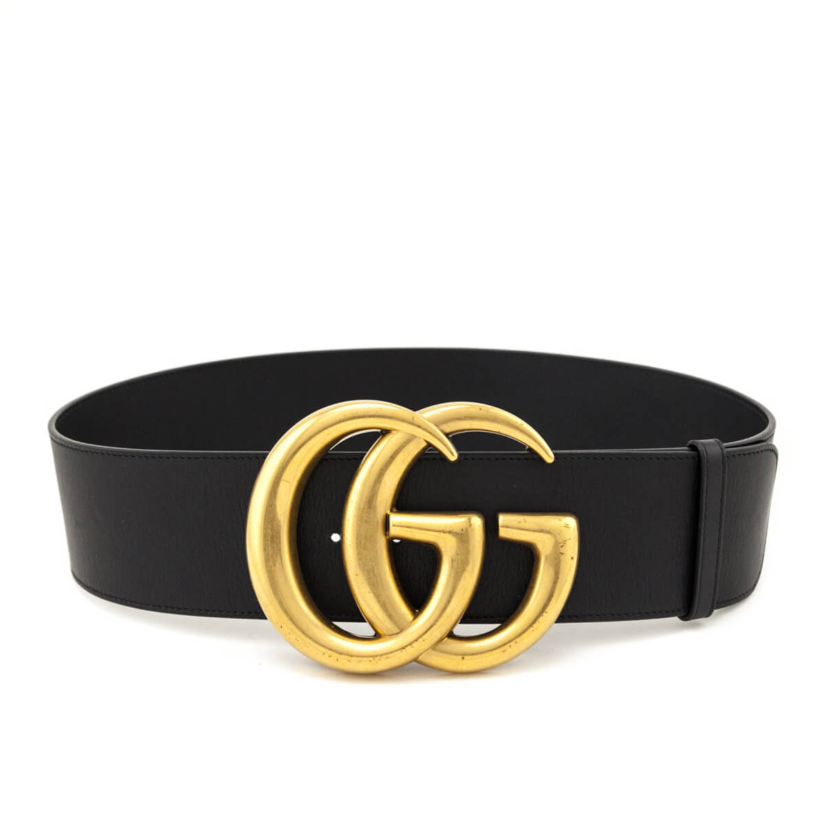 Gucci Black Double G Logo Belt - Love that Bag etc - Preowned Authentic Designer Handbags Preloved Fashions
