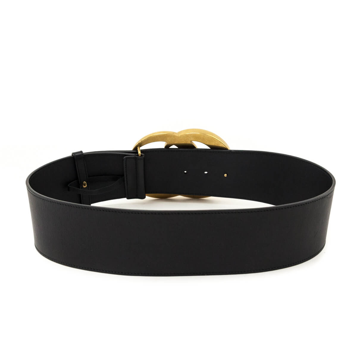Gucci Black Double G Logo Belt - Love that Bag etc - Preowned Authentic Designer Handbags Preloved Fashions