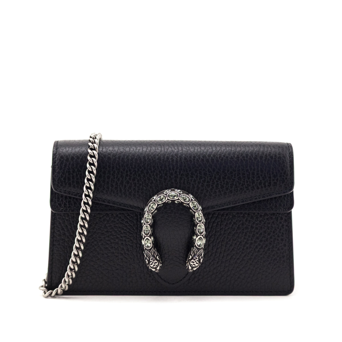 Gucci Black Leather Super Mini Dionysus - Love that Bag etc - Preowned Authentic Designer Handbags Preloved Fashions