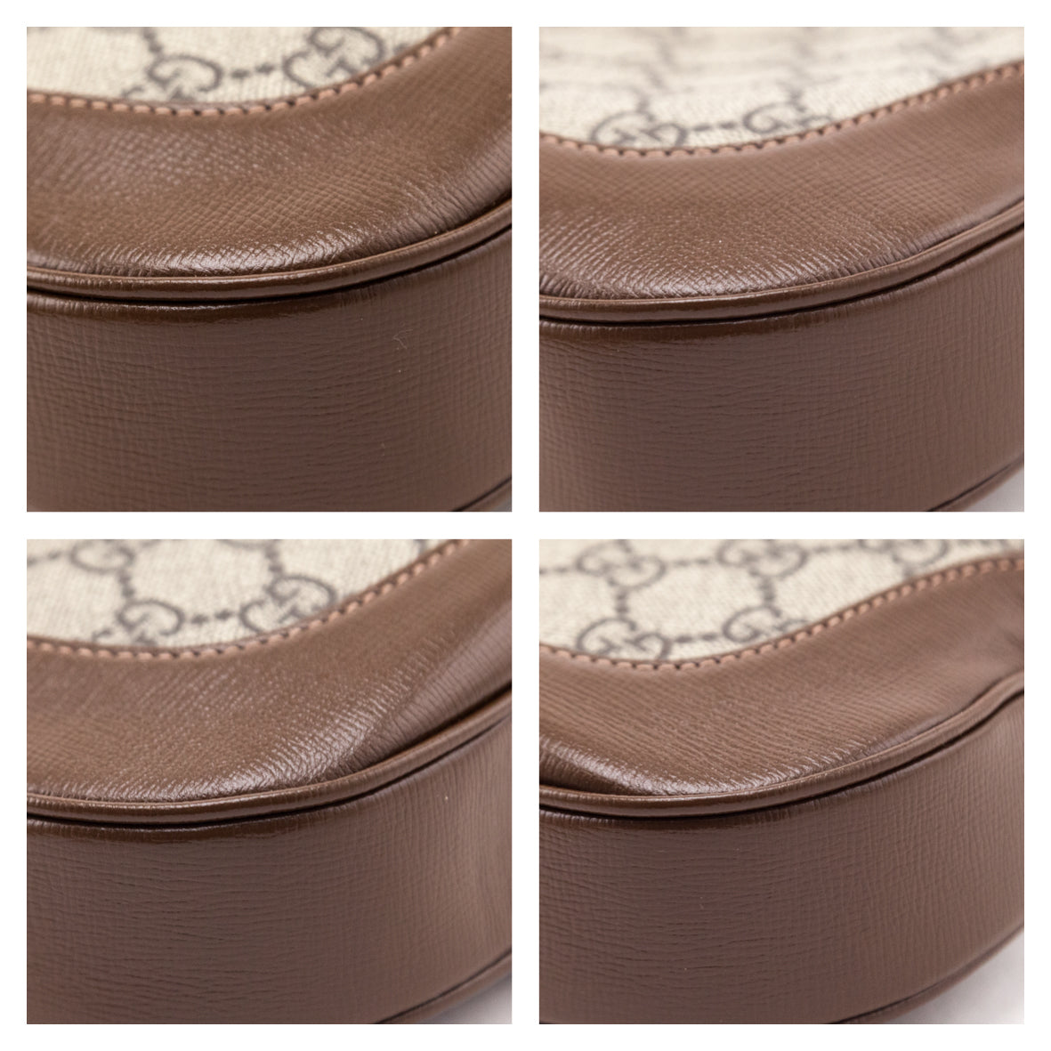 Gucci Brown GG Supreme Monogram Web Small Jackie 1961 Hobo - Love that Bag etc - Preowned Authentic Designer Handbags Preloved Fashions