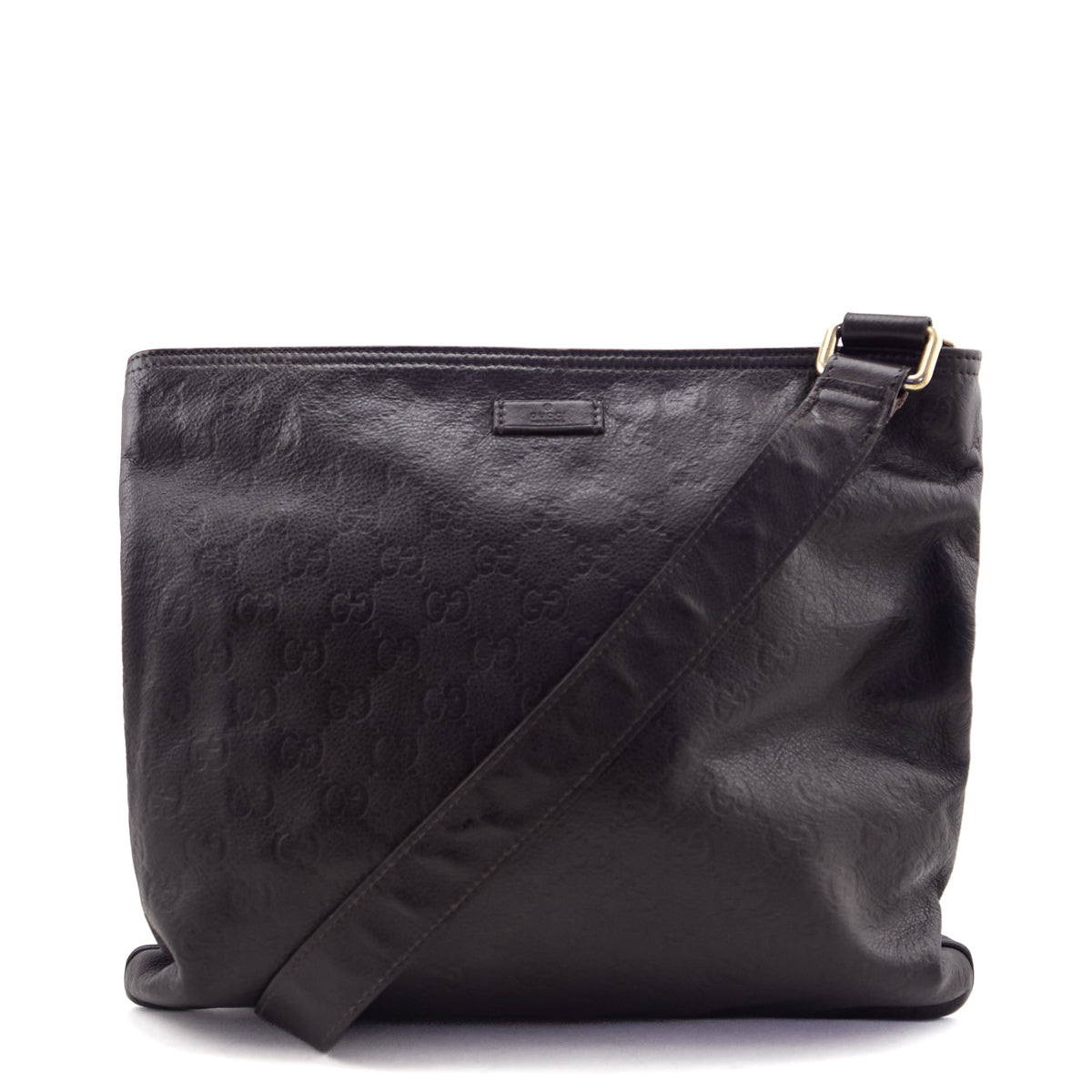 Gucci Brown Guccissima Messenger Bag - Love that Bag etc - Preowned Authentic Designer Handbags Preloved Fashions