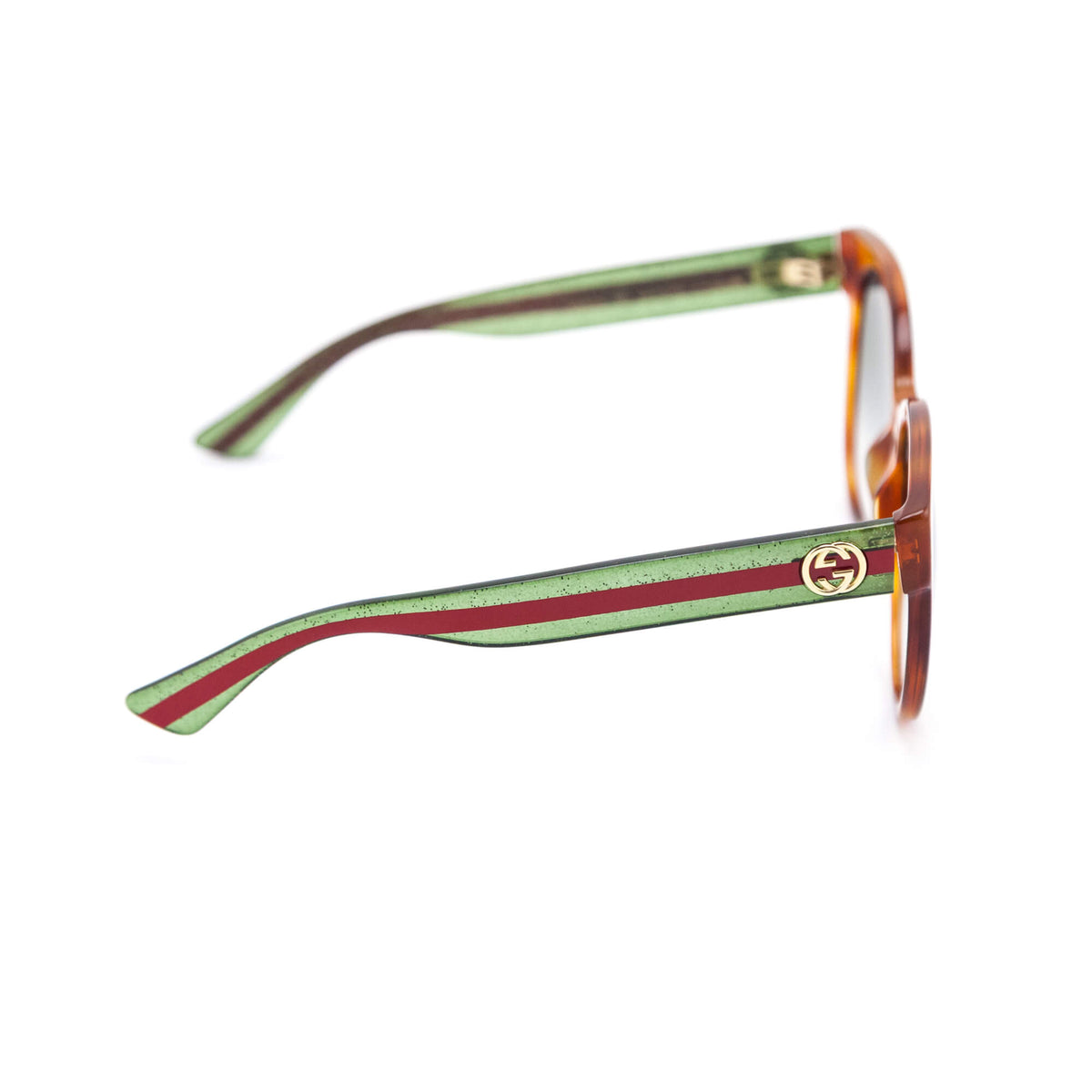 Gucci Brown Web Oversized Sunglasses - Love that Bag etc - Preowned Authentic Designer Handbags Preloved Fashions