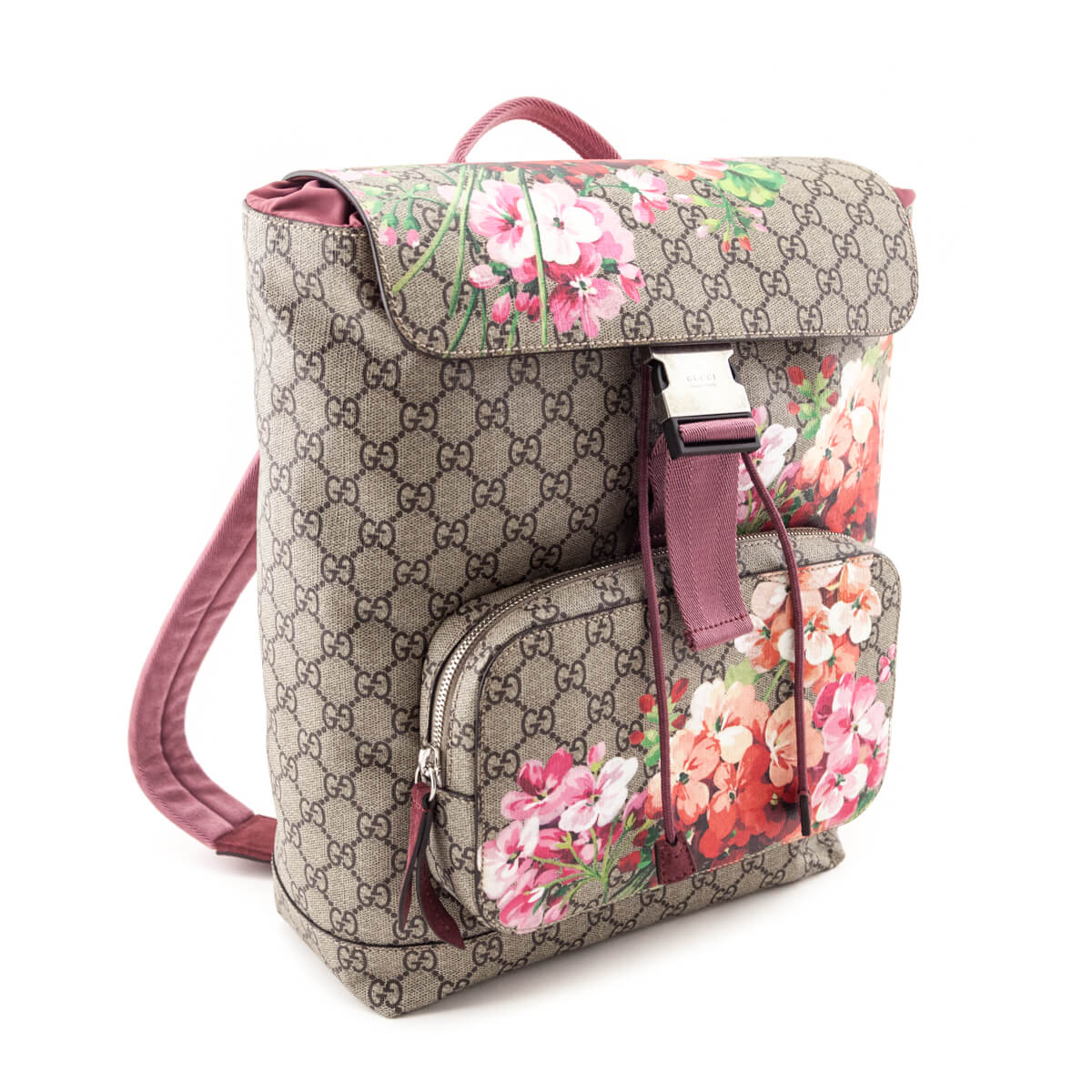 Gucci Dry Rose GG Supreme Monogram Blooms Backpack - Love that Bag etc - Preowned Authentic Designer Handbags Preloved Fashions