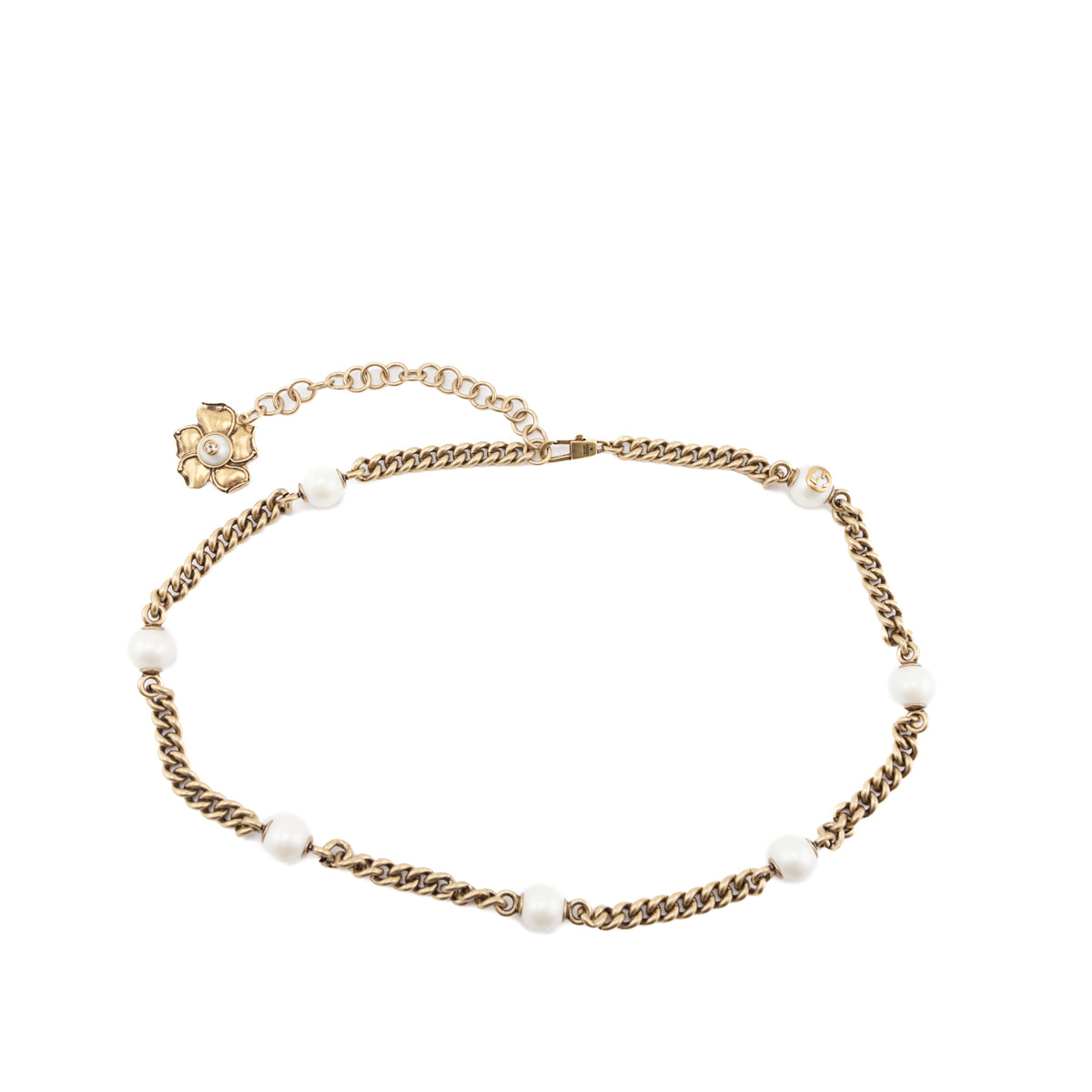 Gucci Gold-Tone and Faux Pearl Chain Belt - Love that Bag etc - Preowned Authentic Designer Handbags Preloved Fashions