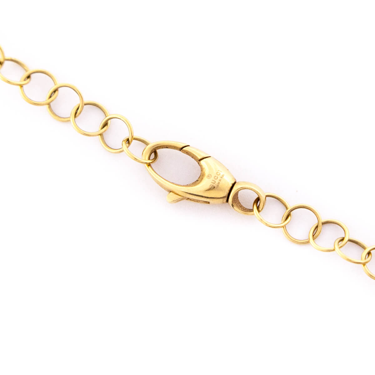 Gucci 18K Gold Sugilite Flora St.Tropez Pendant Necklace - Love that Bag etc - Preowned Authentic Designer Handbags Preloved Fashions