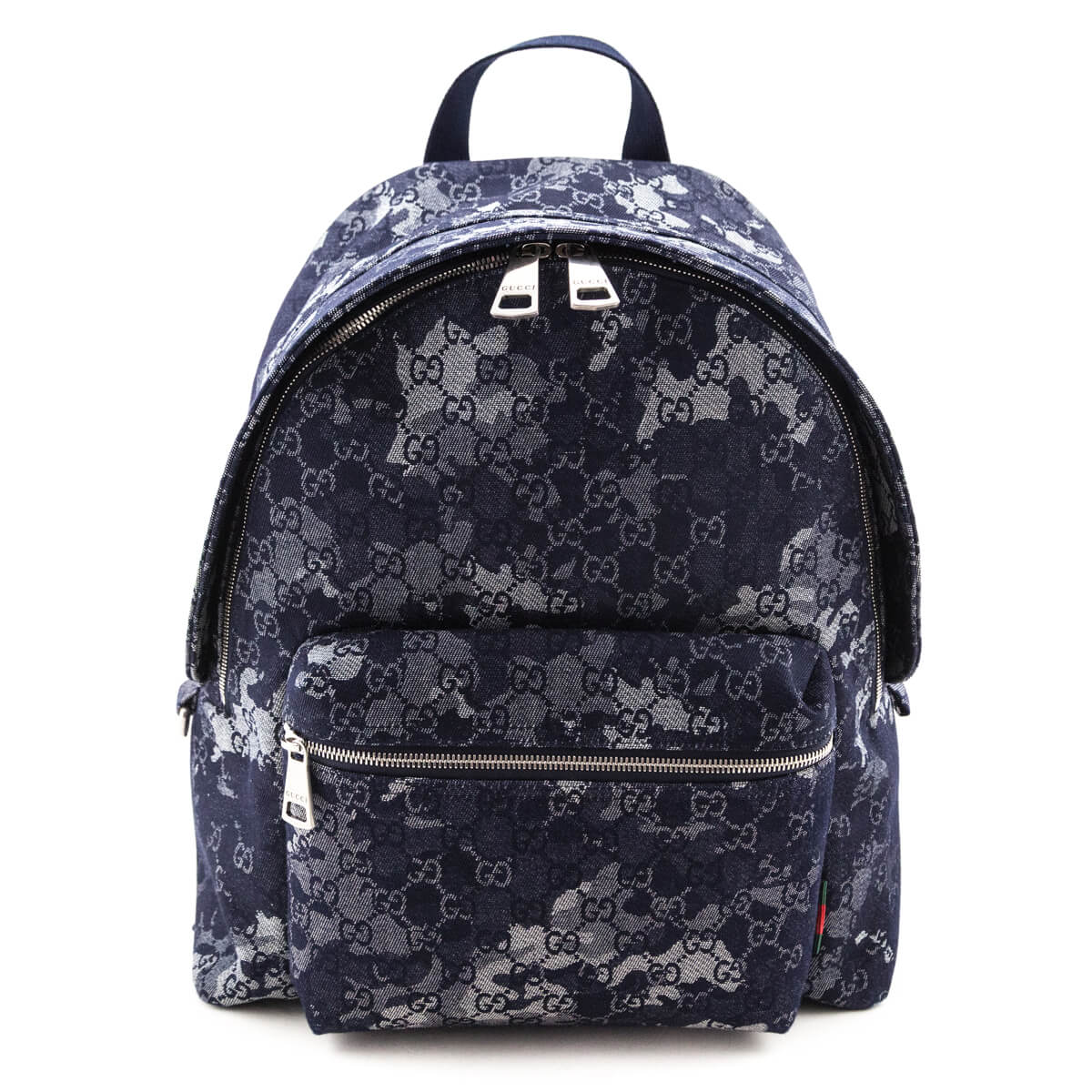 Gucci Navy Gucci GG Denim Large Backpack - Love that Bag etc - Preowned Authentic Designer Handbags Preloved Fashions