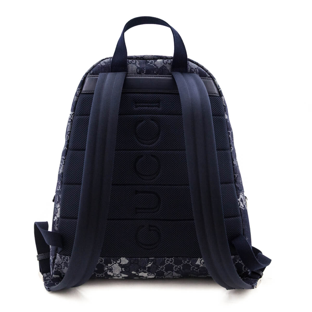 Gucci Navy Gucci GG Denim Large Backpack - Love that Bag etc - Preowned Authentic Designer Handbags Preloved Fashions